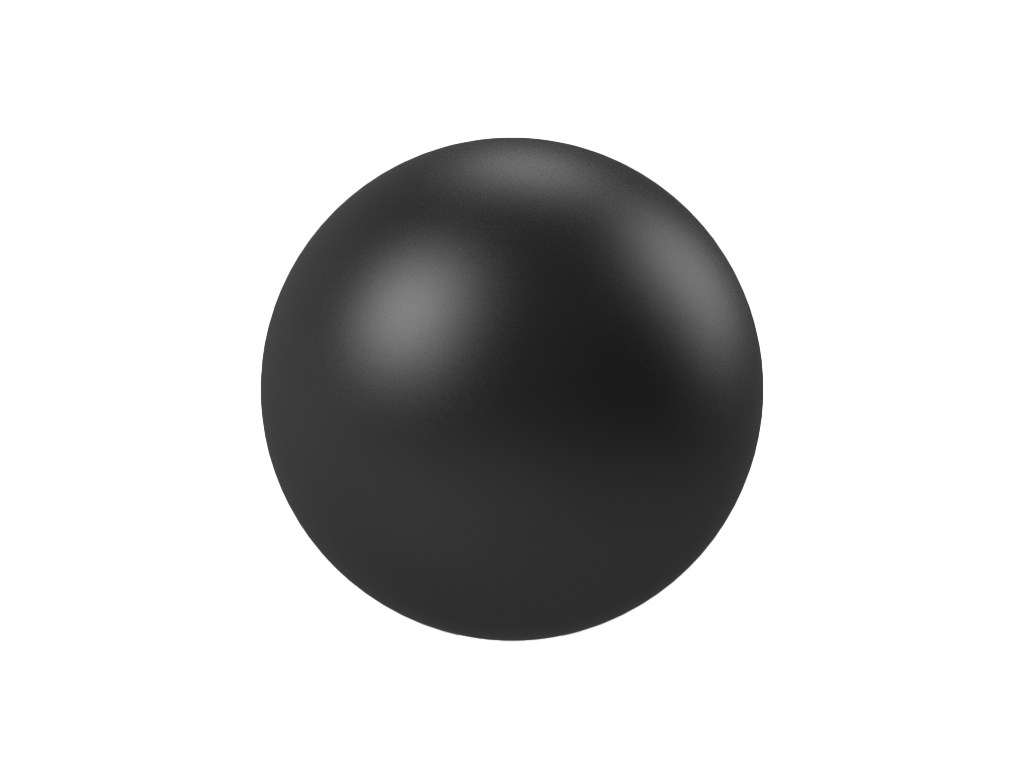 Rubber ball Ø9,0mm, non-ground (C)